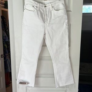 Madewell white cali Demi boot